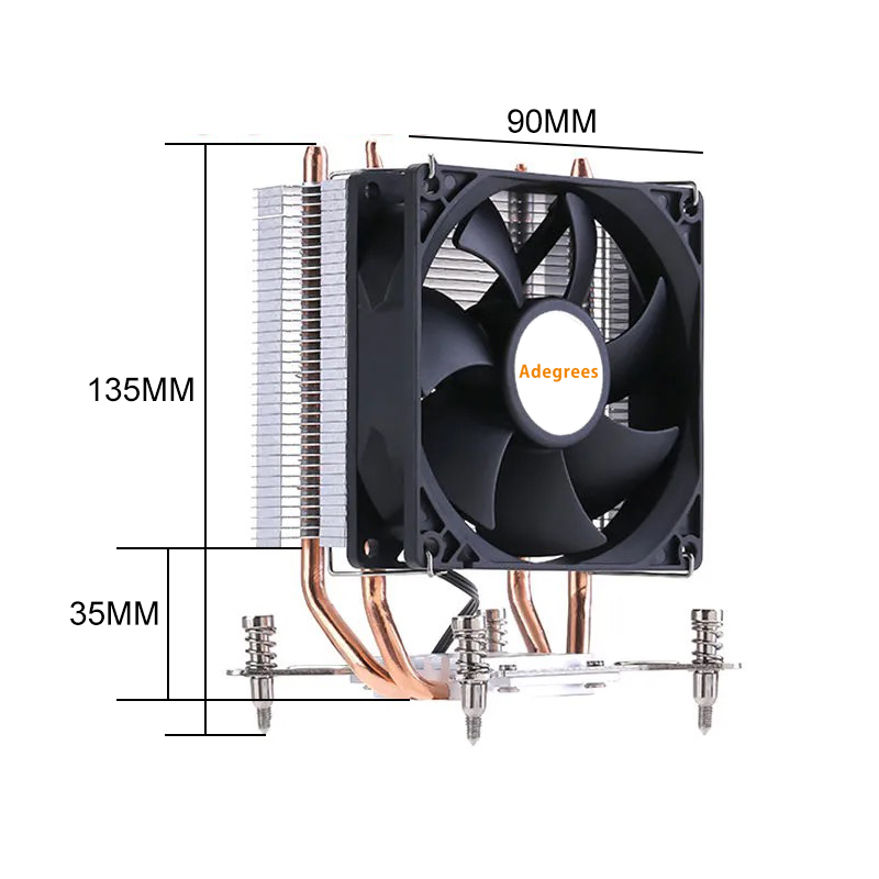 2Heat Pipes X99 CPU Air Cooler - огляд і ціна Cpu Heatsink