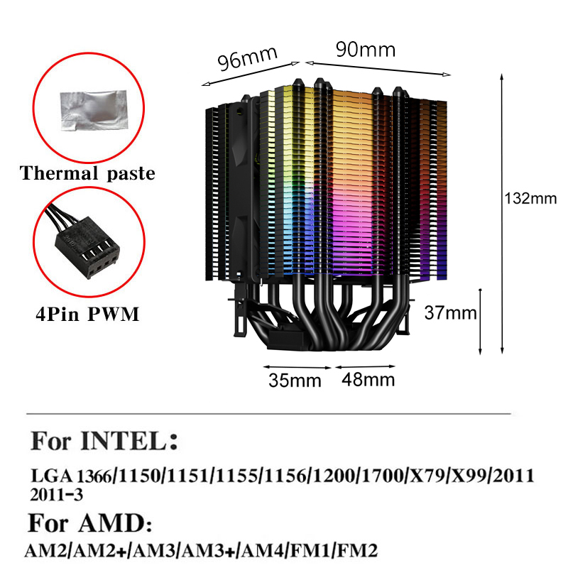 Silent Office Computer Cooler  - огляд і ціна Air Cooler Cpu