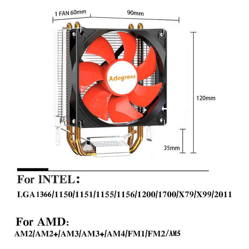 X99 CPU Air Cooler Quiet Proce - огляд і ціна Cpu Cooler