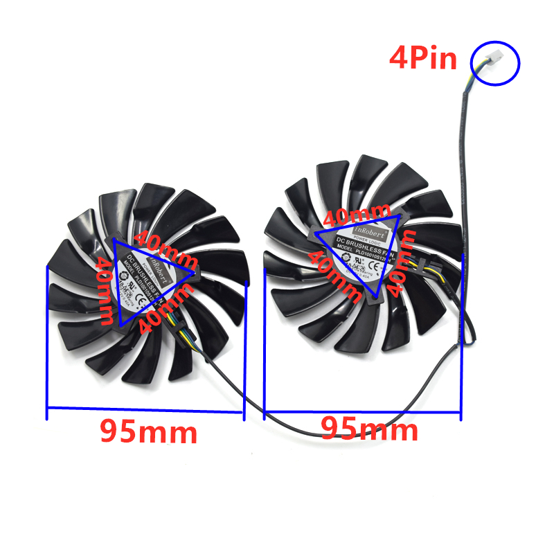 2Pcs 95mm PLD10010S12HH Video  - огляд і ціна Cpu Heatsink