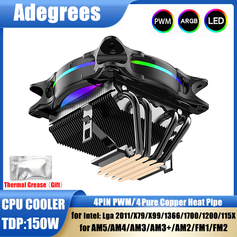 X99 CPU Air Cooler 3Pin/4Pin A - огляд і ціна Cpu Heatsink