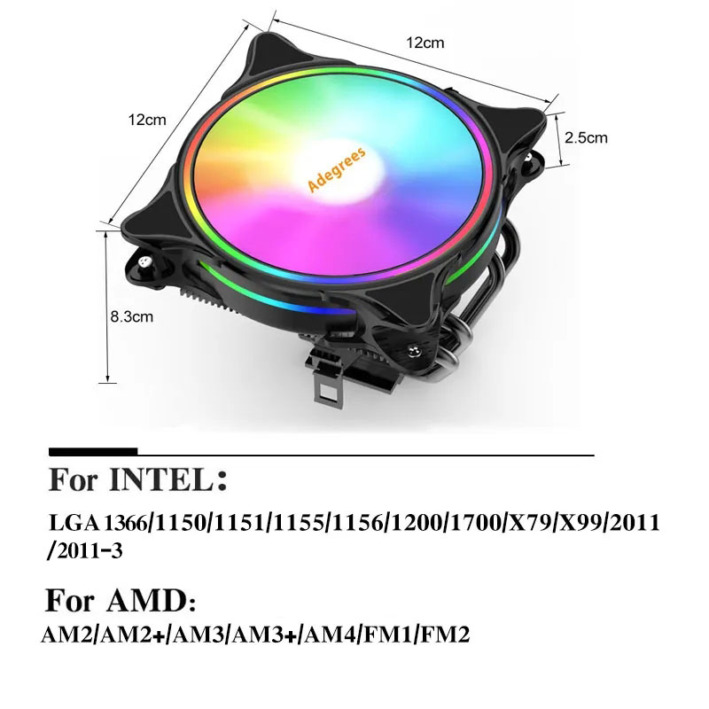 X99 CPU Air Cooler 3Pin/4Pin A - огляд і ціна Cpu Heatsink
