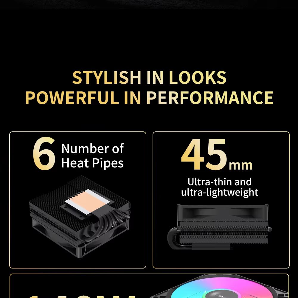 UPSIREN ITX90V6 X45 CPU Air Co - огляд і ціна Cpu Heatsink