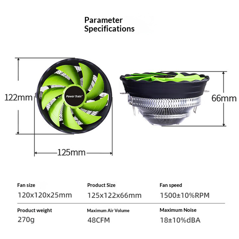 PowerTrain Armored DL120Q Unde - огляд і ціна Cpu Heatsink